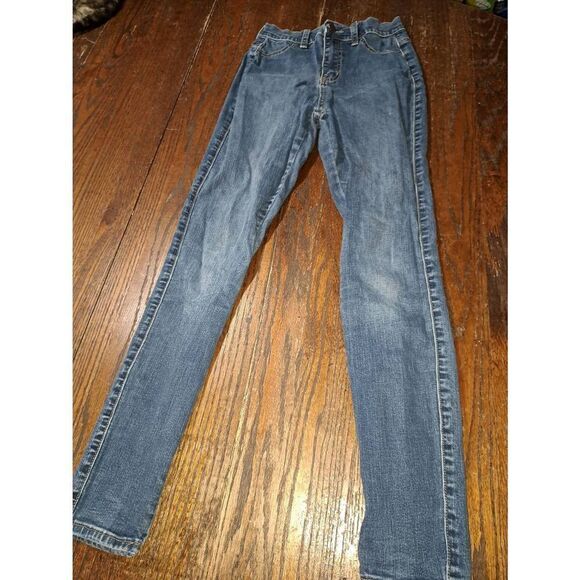Size 5 Fashion Nova Skinny Stretch Denim Blue Jeans Jeggings - Picture 1 of 4